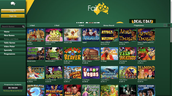 Fair Go Casino New Homepage