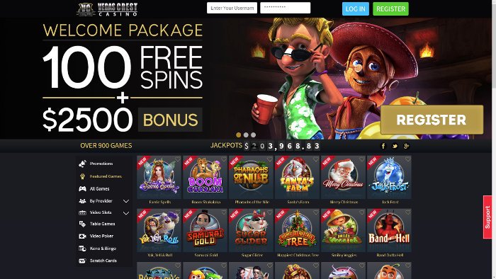 Vegas crest casino sign up bonus money