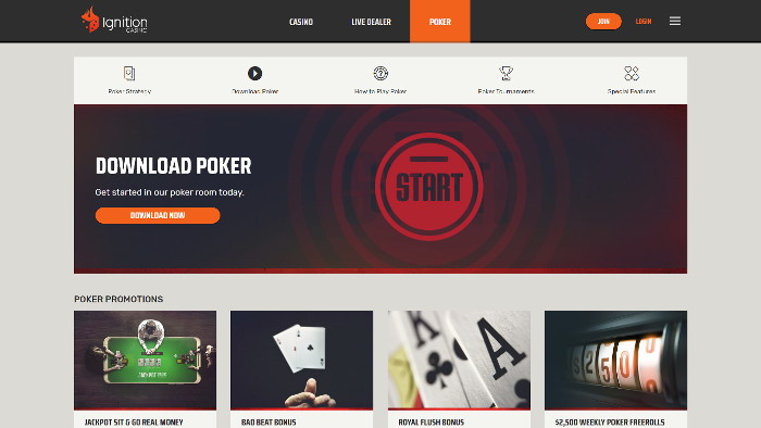 ignition casinos poker review