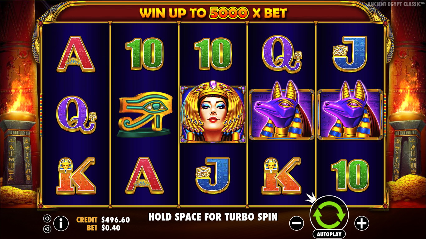 Ancient Egypt Classic by Pragmatic Play released on is a 5-reel & 3-row online slot with 10 paylines and a % RTP.This is a Egyptian - themed game offering players a max win of up to x their stake.Ancient Egypt Classic can be played on all devices from € to €50 per spin and is considered a high volatility game.
