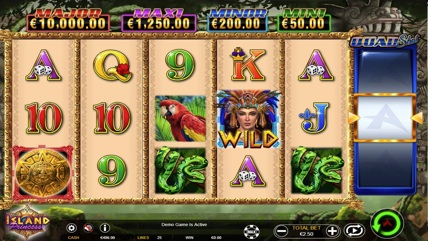 Island Princess Quad Shot Slot - Ainsworth - Oct. 2018