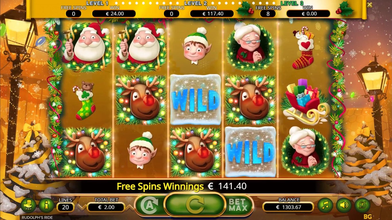 return of rudolph slots